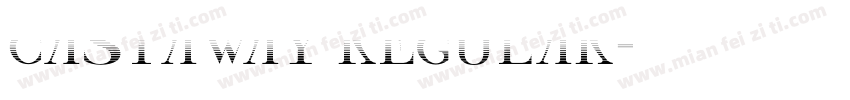 castaway regular字体转换